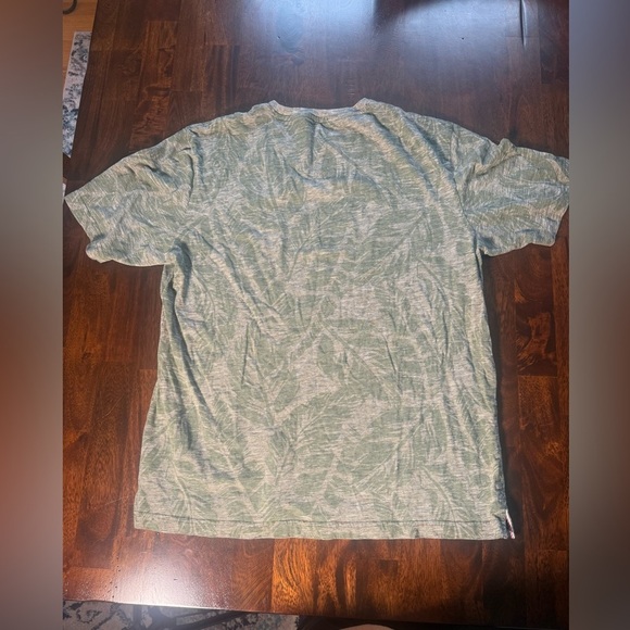 Weatherproof Vintage micro stripe slub jersey large palm leaf all over plant - Picture 3 of 10